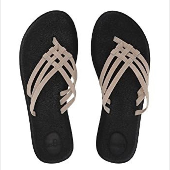 Sanuk Yoga Salty Stretch Yoga Mat Sandals New - Picture 2 of 7